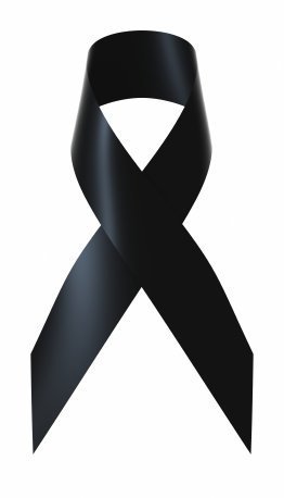mourning black ribbon