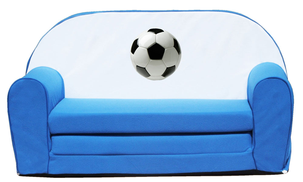 Kék-focis-szivacs-kanapé-összecsukva